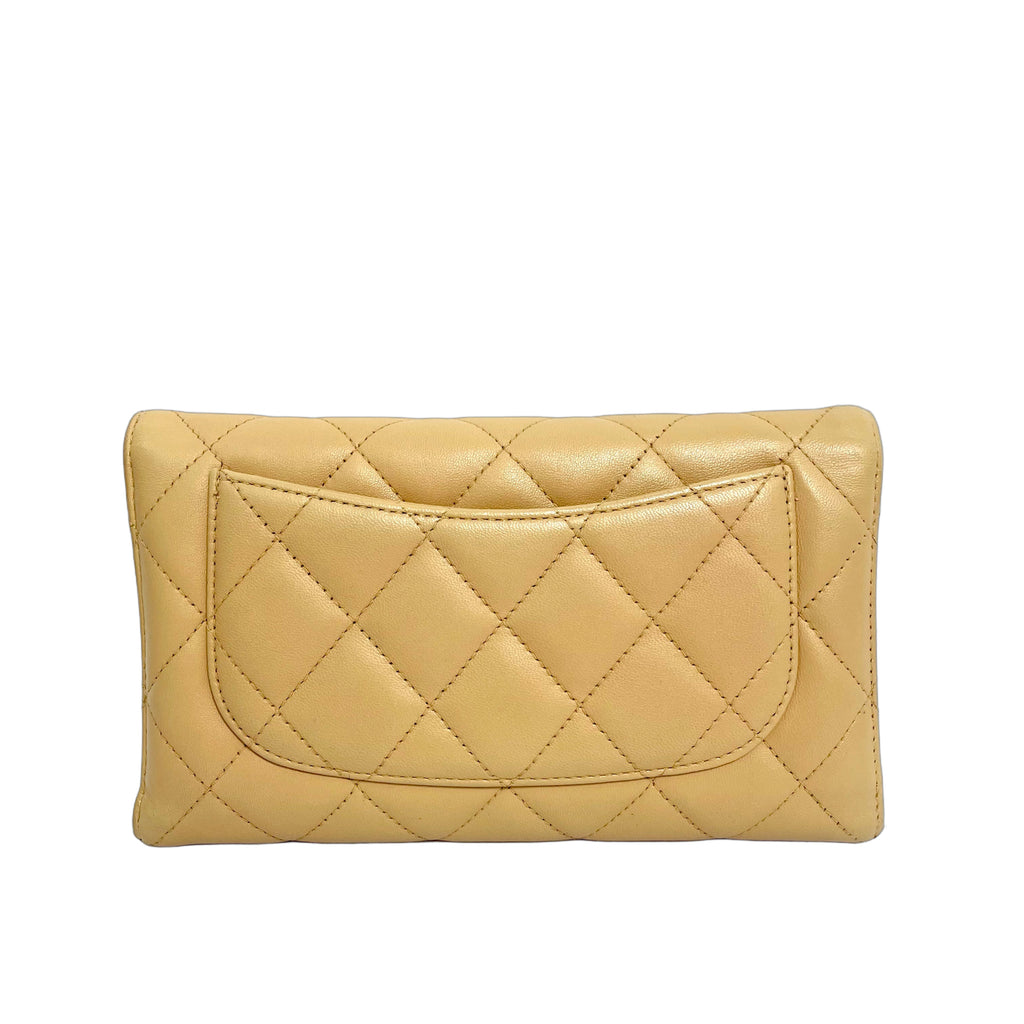 Chanel 2.55 Reissue Long Flap Wallet in Beige Quilted Leather