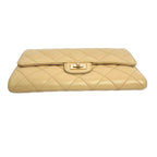 Chanel 2.55 Reissue Long Flap Wallet in Beige Quilted Leather
