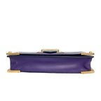Prada Cahier Leather Chain Shoulder Bag in Purple & Black