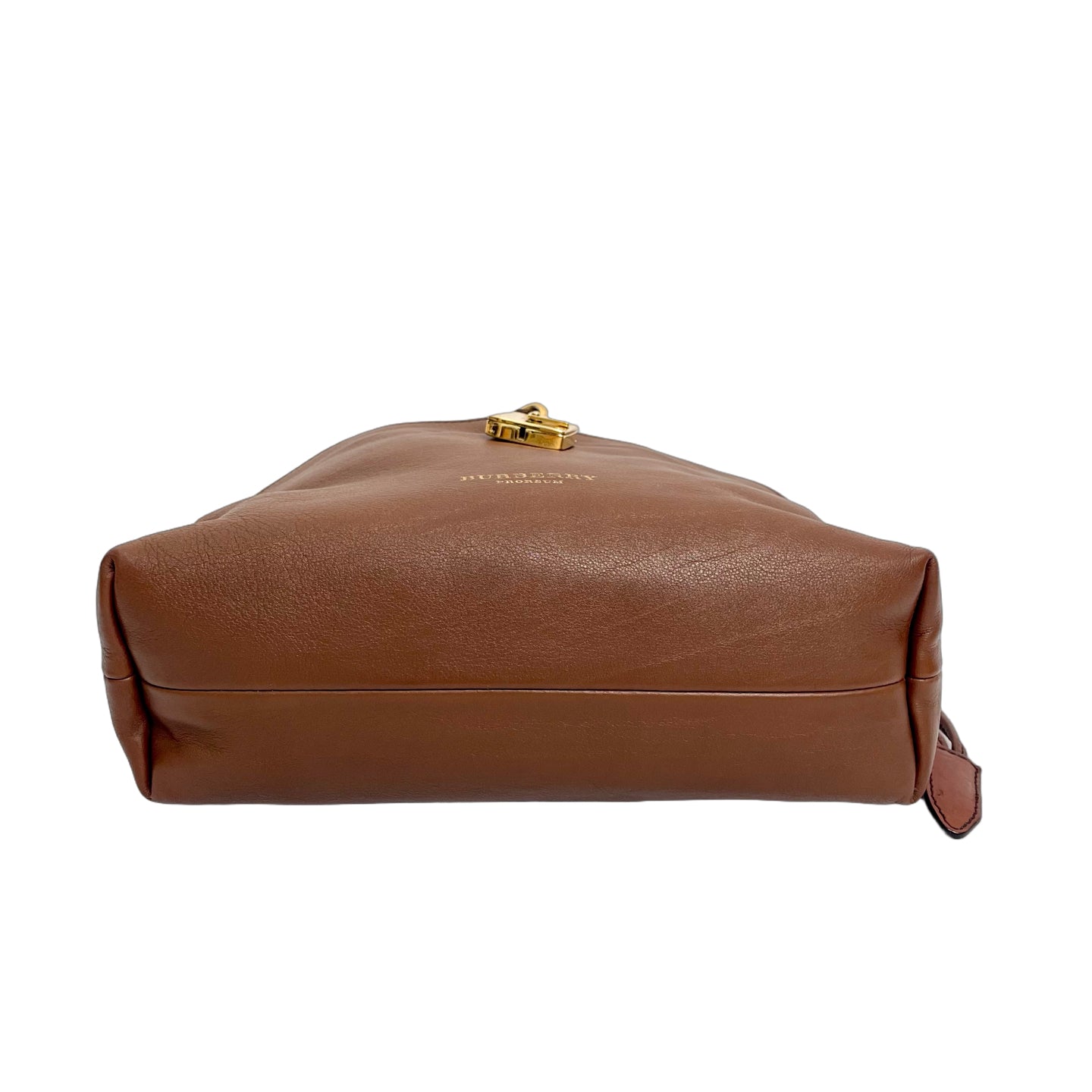 Burberry Prorsum Leather Drawstring Bag with Padlock Detail