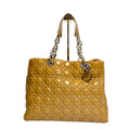 Christian Dior Lady Dior Cannage Patent Leather Tote Bag