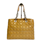 Christian Dior Lady Dior Cannage Patent Leather Tote Bag