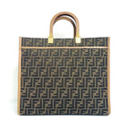 Fendi Medium Sunshine Shopper FF Motif Canvas Tote Bag