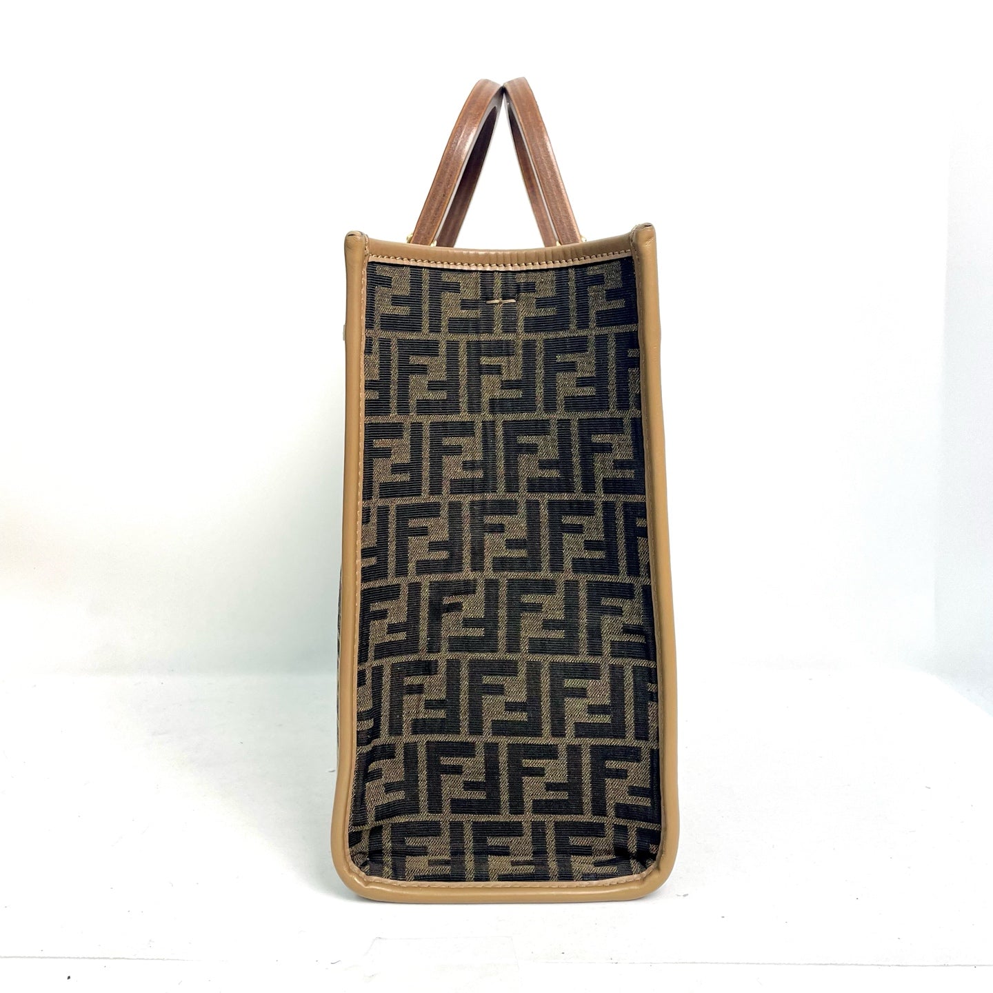 Fendi Medium Sunshine Shopper FF Motif Canvas Tote Bag