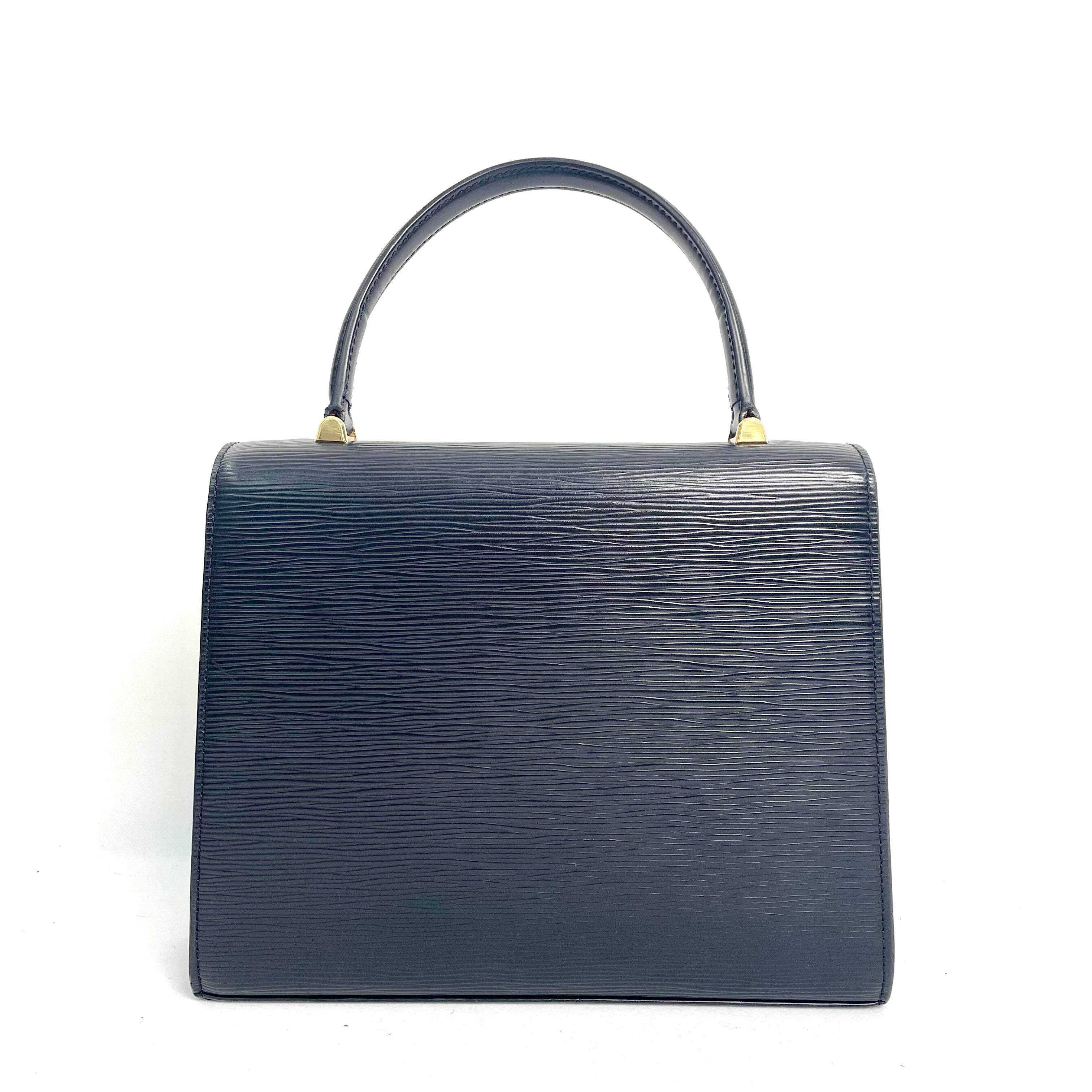 Louis Vuitton Blue Epi Leather Segur PM Handbag