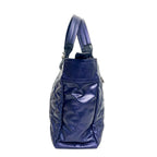 Chanel Blue Quilted Coated Canvas Paris-Biarritz Tote Bag