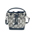 Louis Vuitton Black Monogram Denim Nano Noé Bucket Bag