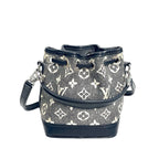 Louis Vuitton Black Monogram Denim Nano Noé Bucket Bag