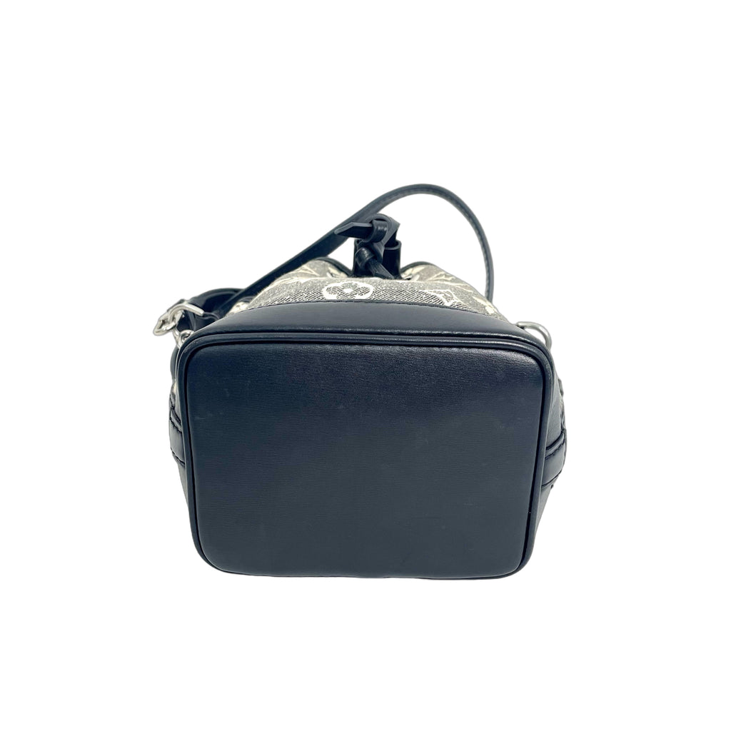 Louis Vuitton Black Monogram Denim Nano Noé Bucket Bag