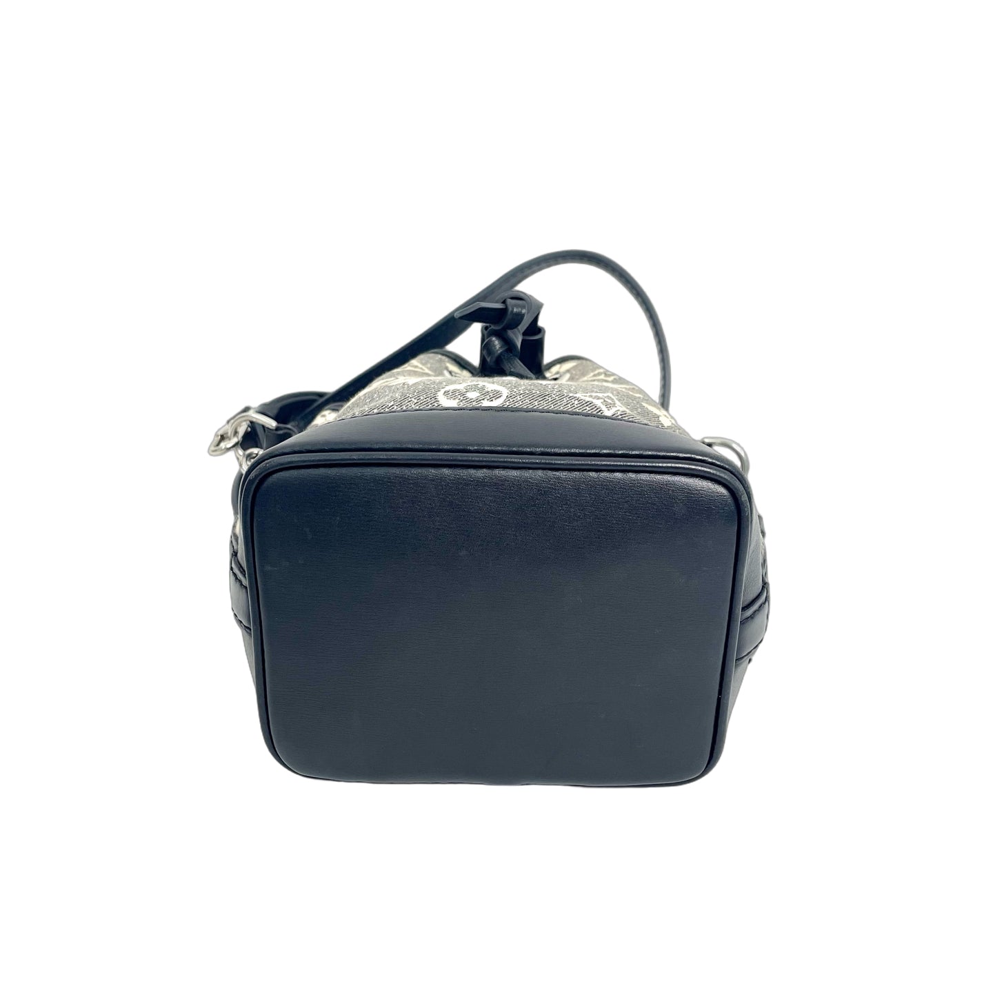 Louis Vuitton Black Monogram Denim Nano Noé Bucket Bag
