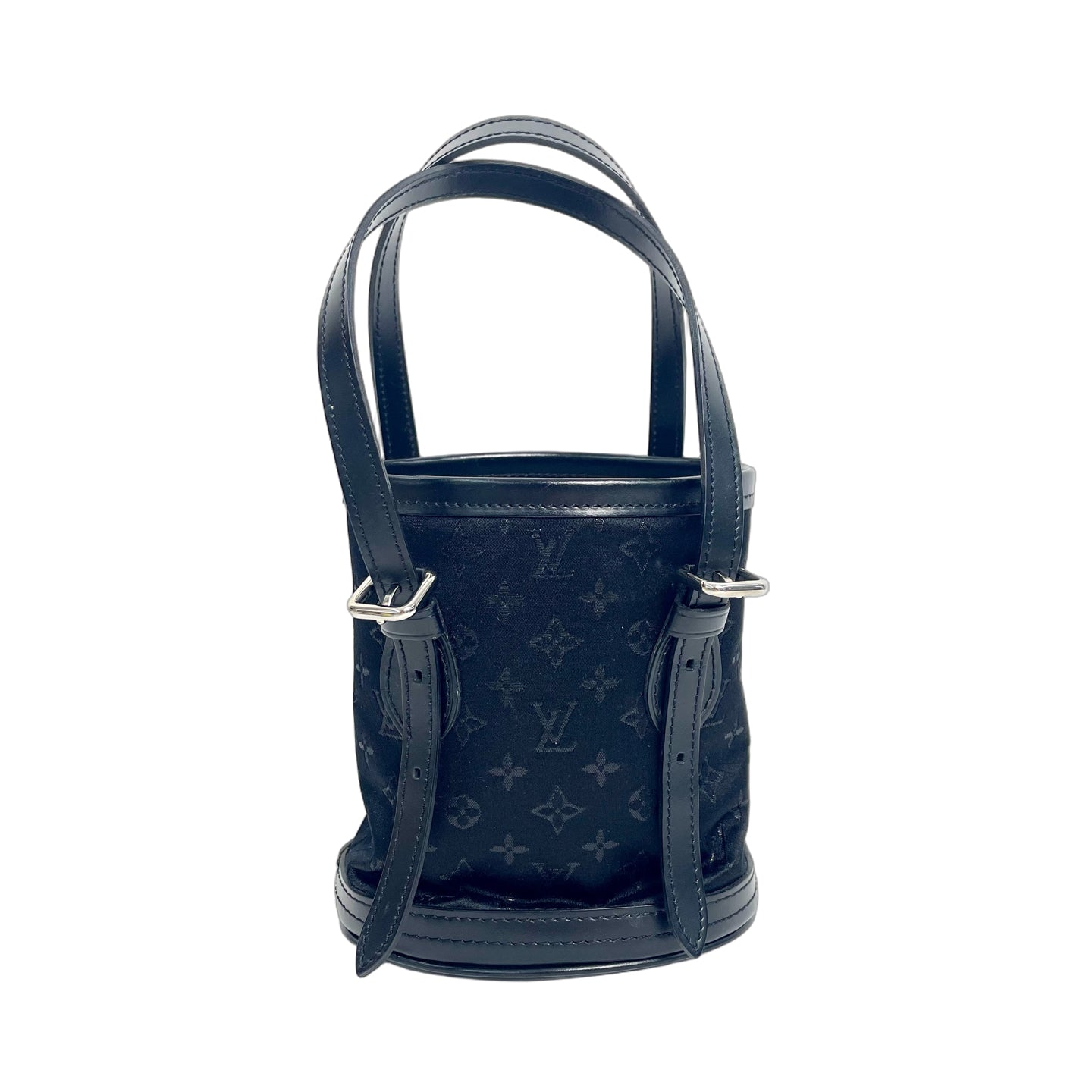 Louis Vuitton Monogram Satin Little Papillon Noir