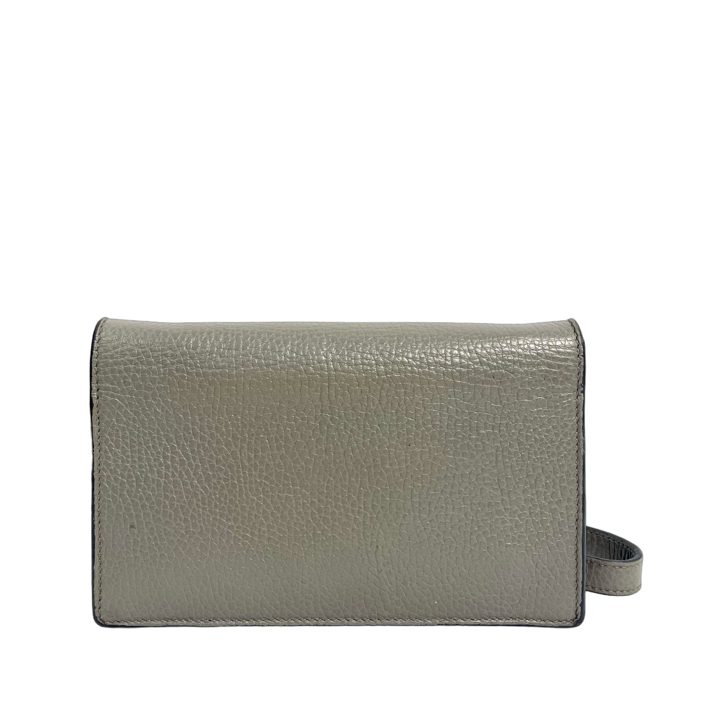 Gucci Interlocking G Dollar Calf Chain Wallet Grey