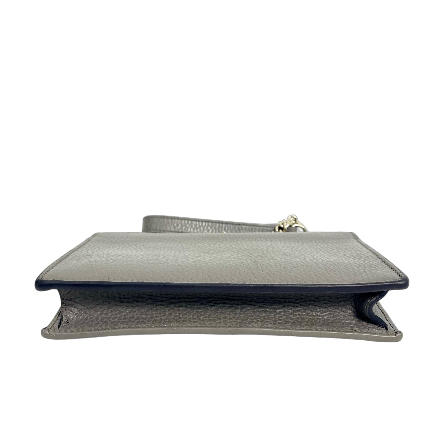Gucci Interlocking G Dollar Calf Chain Wallet Grey