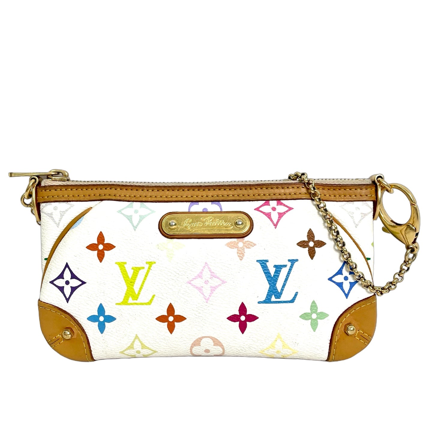 Louis Vuitton Monogram Multicolore Pochette Milla MM Blanc