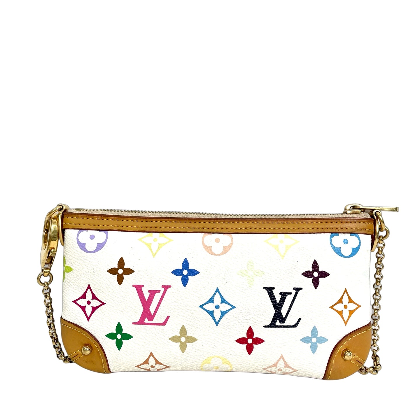 Louis Vuitton Monogram Multicolore Pochette Milla MM Blanc