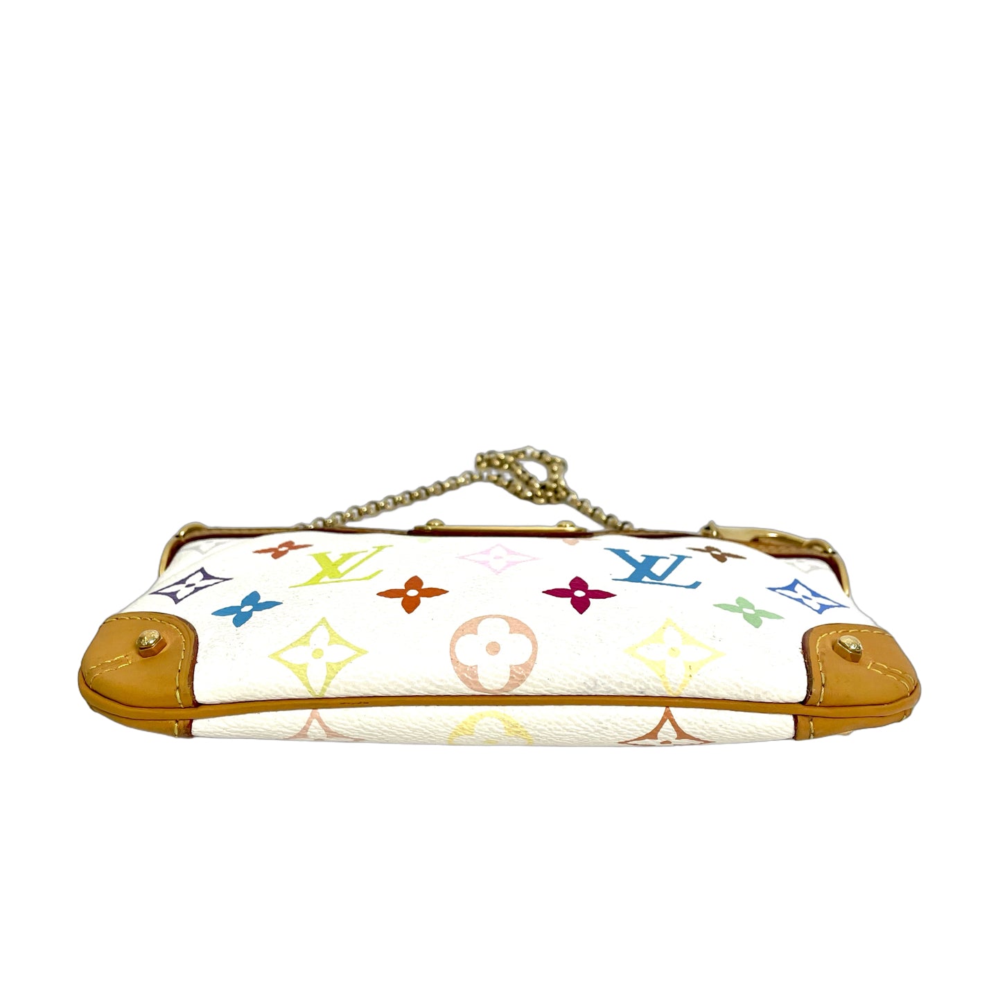Louis Vuitton Monogram Multicolore Pochette Milla MM Blanc