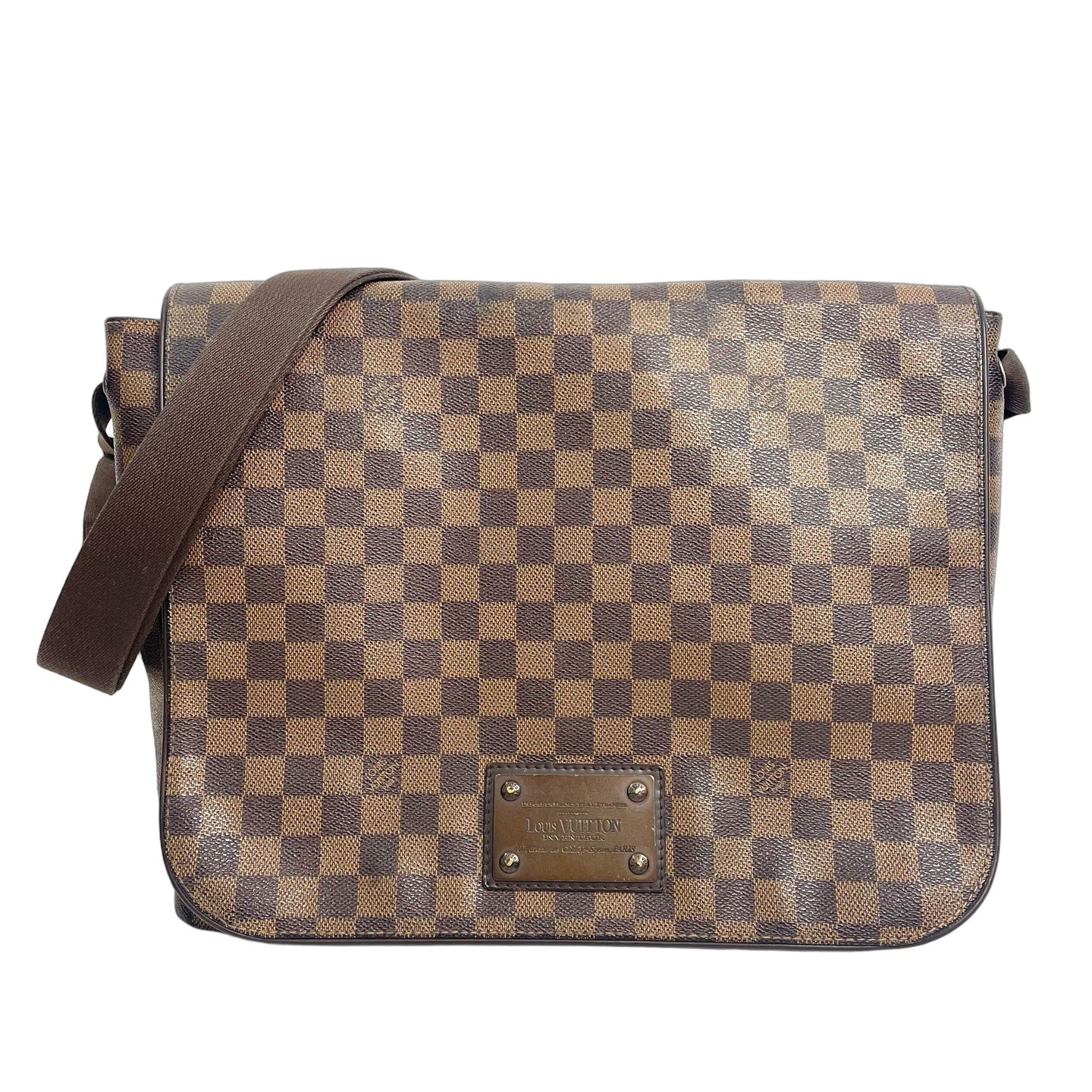 Louis Vuitton Brown Damier Ebene Brooklyn Messenger Bag