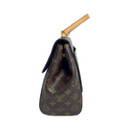Louis Vuitton Cluny BB in Monogram Canvas with Red Leather Handle