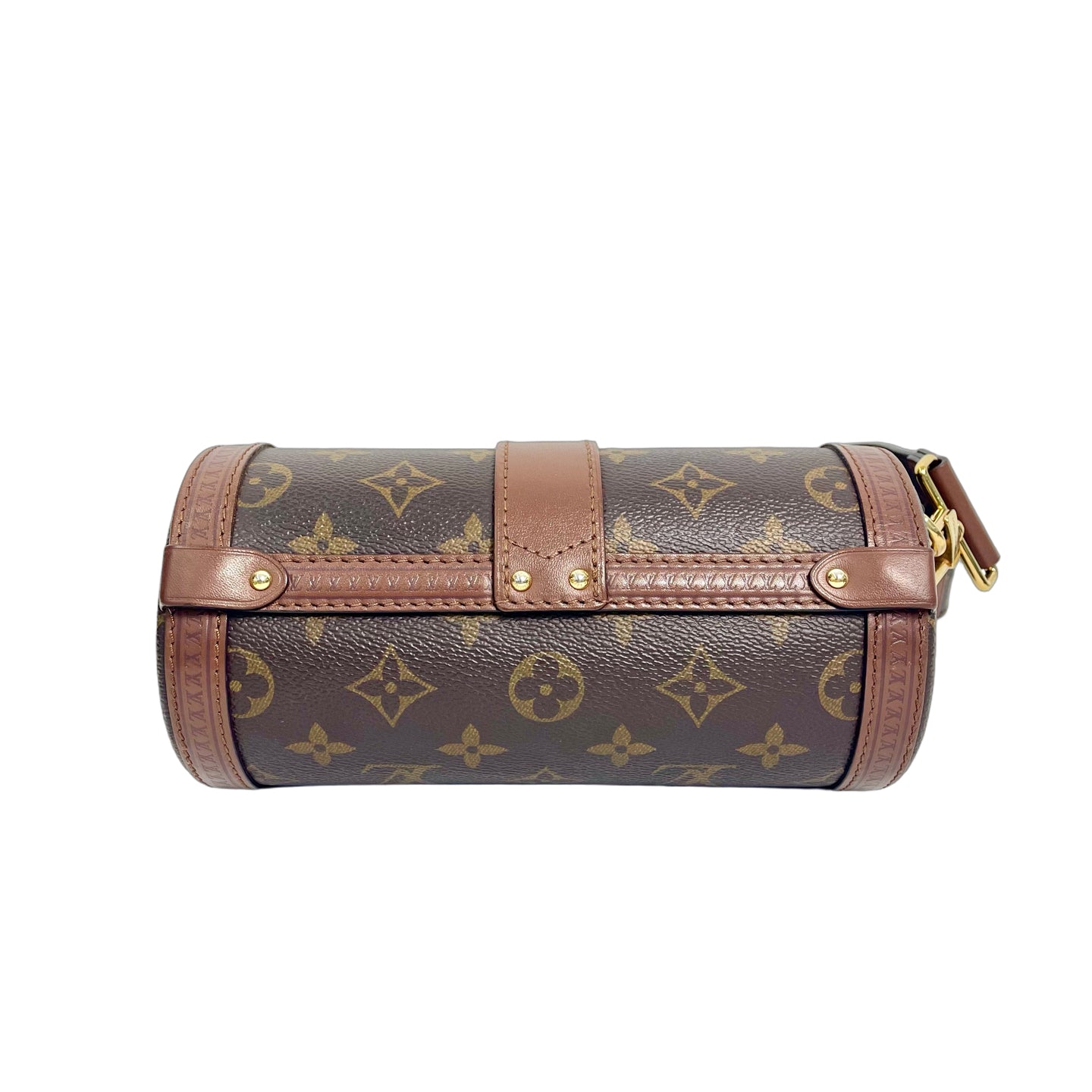 Louis Vuitton Monogram Papillon Trunk Bag - Brown Cylinder Chain Crossbody Shoulder Bag