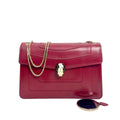 Bvlgari Serpenti Forever Shoulder Bag in Ruby Red Calf Leather
