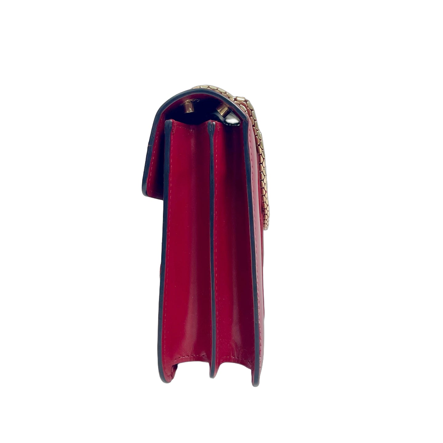 Bvlgari Serpenti Forever Shoulder Bag in Ruby Red Calf Leather