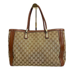 Gucci GG Canvas Bella Tote Bag with Bamboo Tassels
