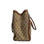 Gucci GG Canvas Bella Tote Bag with Bamboo Tassels