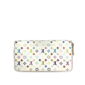 Louis Vuitton Monogram Multicolore Zippy Wallet in White