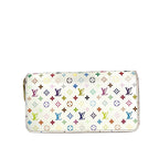 Louis Vuitton Monogram Multicolore Zippy Wallet in White