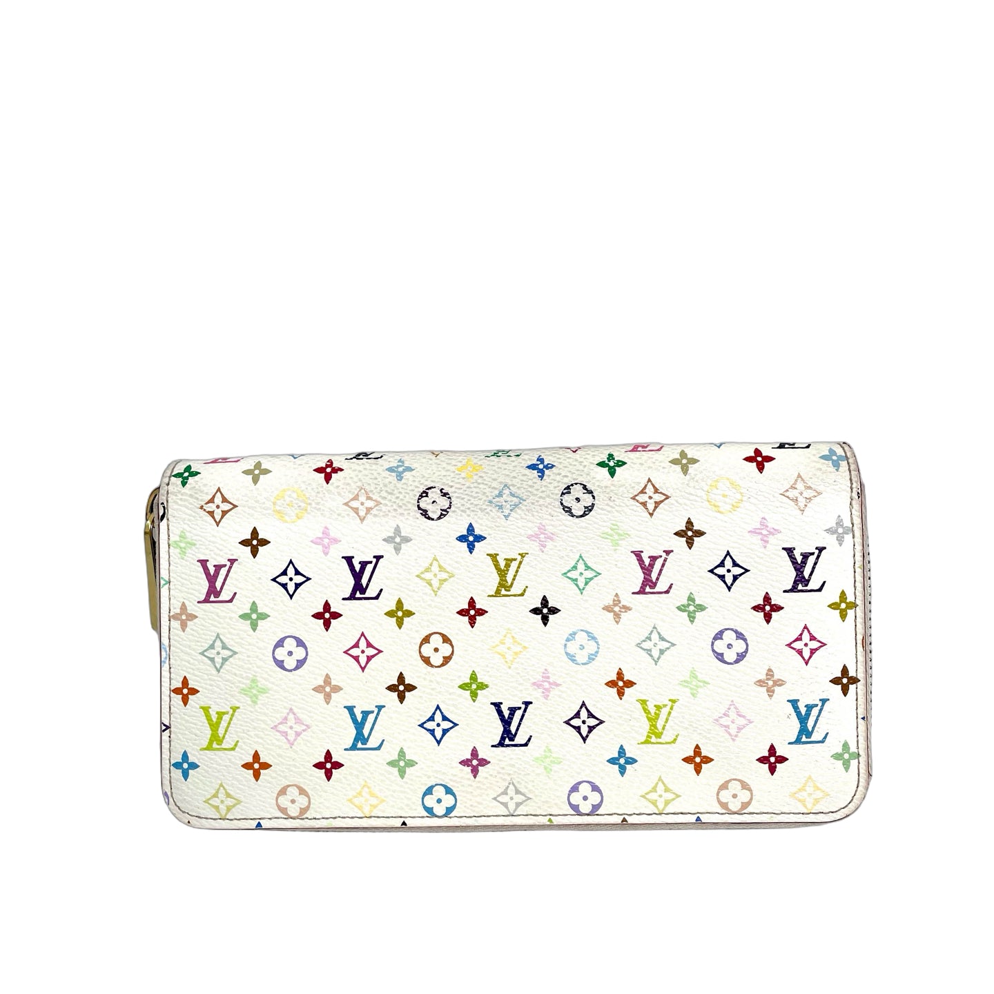 Louis Vuitton Monogram Multicolore Zippy Wallet in White