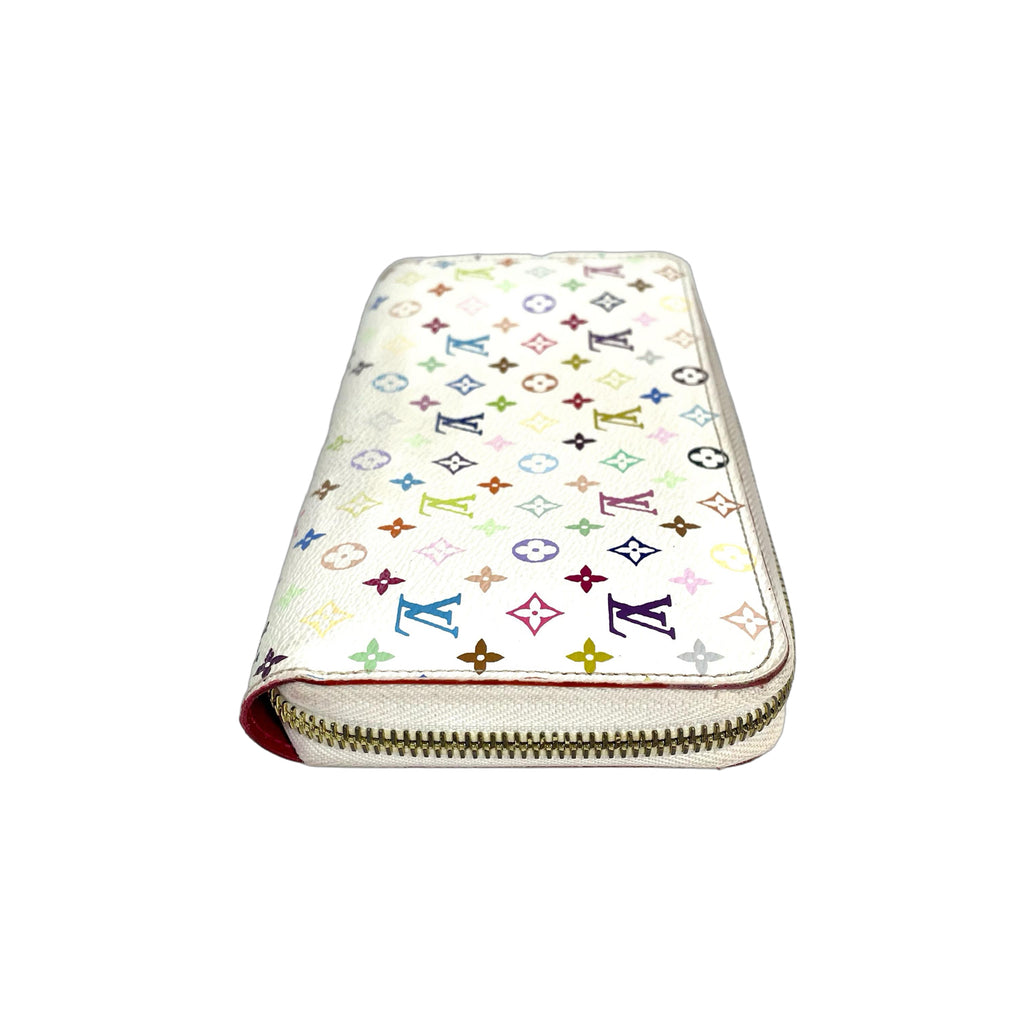 Louis Vuitton Monogram Multicolore Zippy Wallet in White