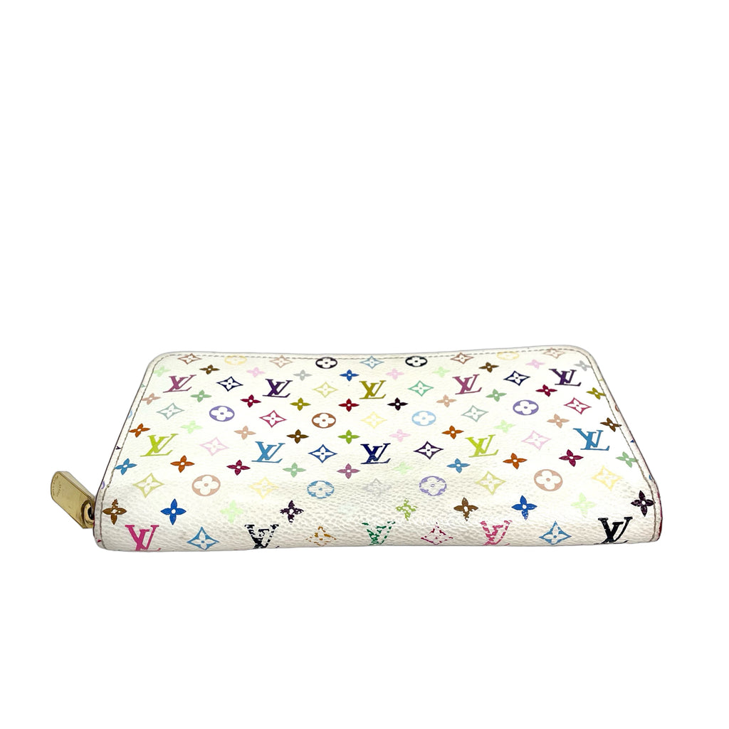 Louis Vuitton Monogram Multicolore Zippy Wallet in White