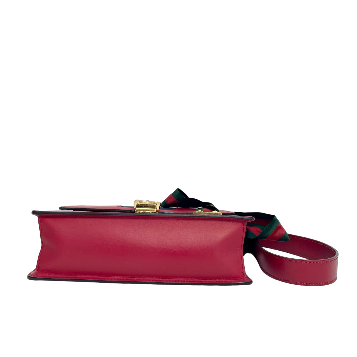 Gucci Sylvie Small Shoulder Bag in Hibiscus Red
