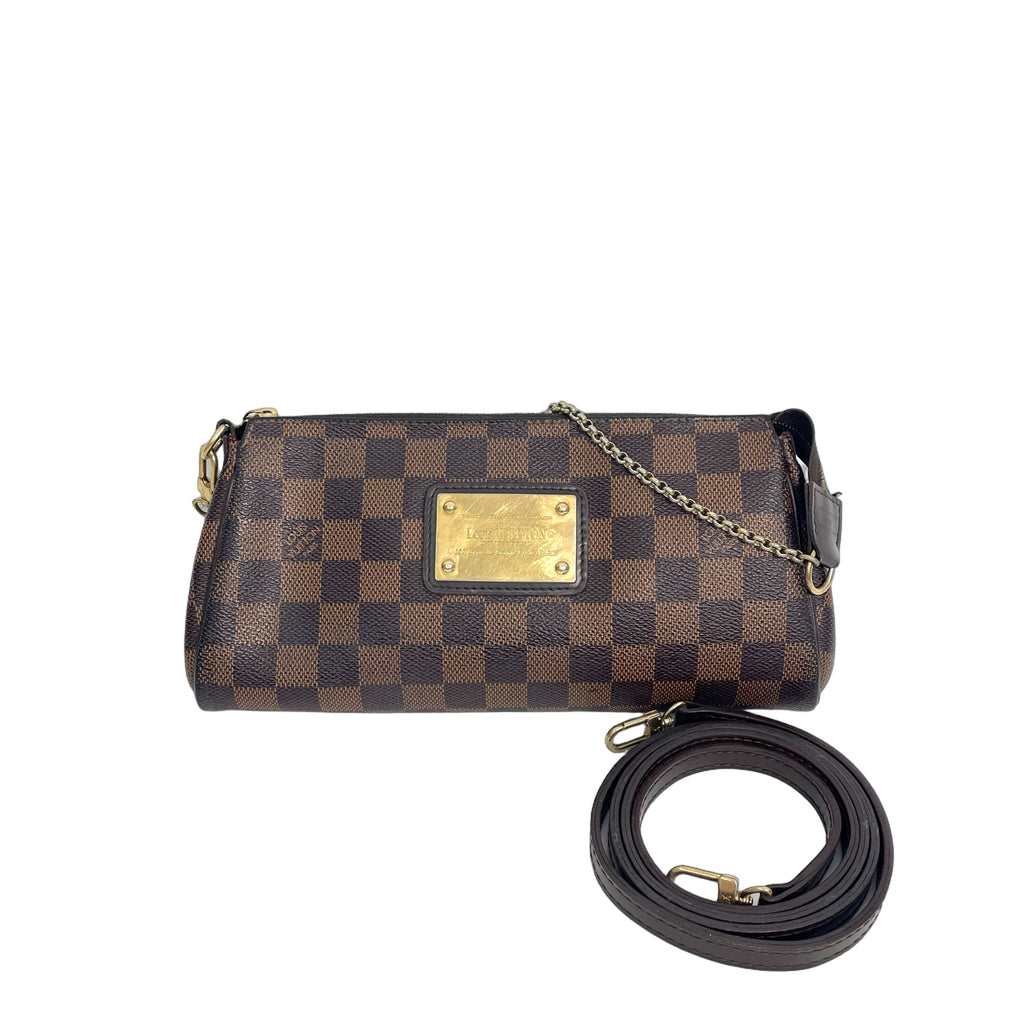 Louis Vuitton Damier Ébène Eva Chain Pouch Bag