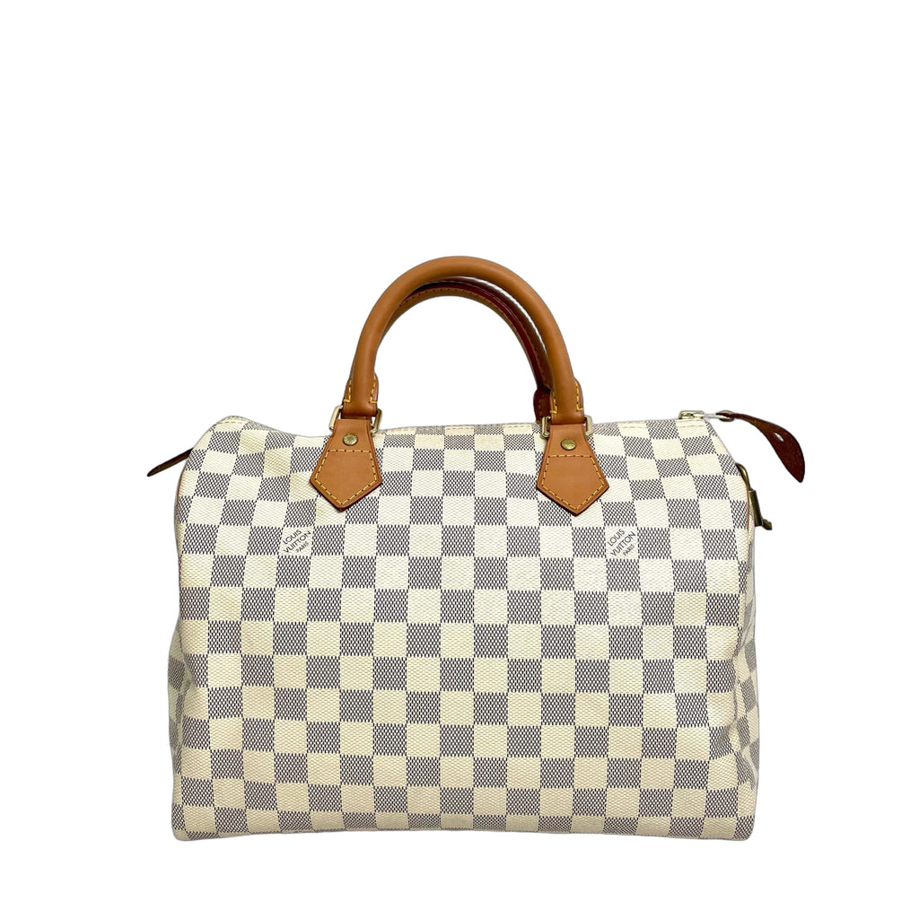 Louis Vuitton Damier Azur Canvas Speedy Top-Handle Bag
