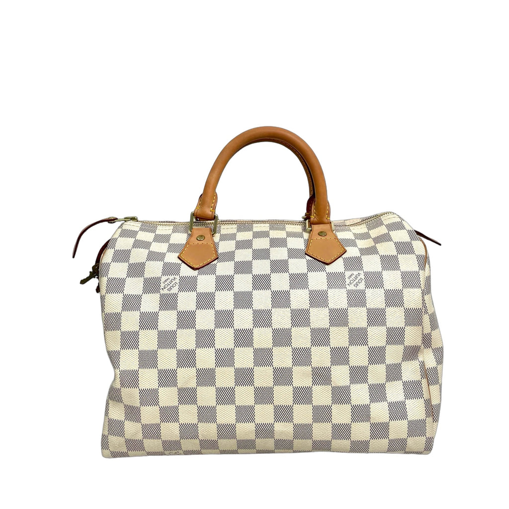 Louis Vuitton Damier Azur Canvas Speedy Top-Handle Bag