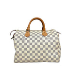 Louis Vuitton Damier Azur Canvas Speedy Top-Handle Bag
