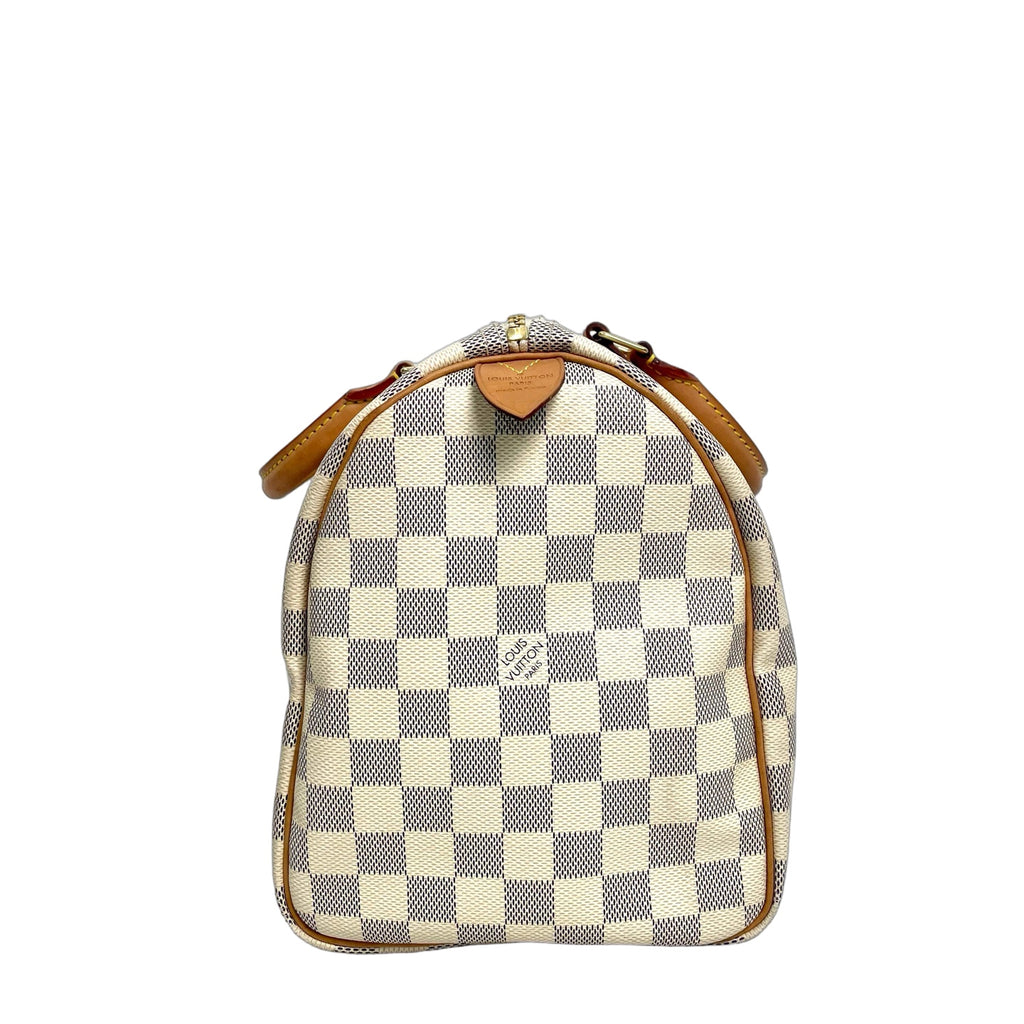Louis Vuitton Damier Azur Canvas Speedy Top-Handle Bag