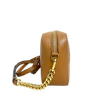 MCM Essential Visetos Monogram Leather Crossbody Camera Bag - Cognac