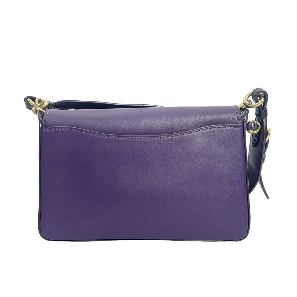 Coach × Deepmoss Limited Edition Butterfly Turnlock Crossbody Bag - Purple