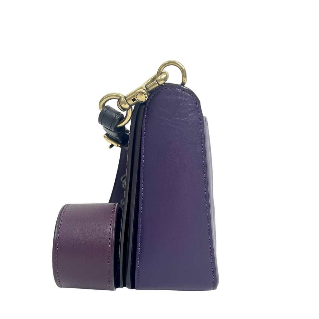 Coach × Deepmoss Limited Edition Butterfly Turnlock Crossbody Bag - Purple