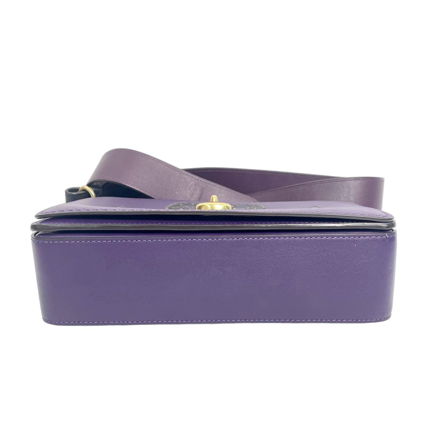 Coach × Deepmoss Limited Edition Butterfly Turnlock Crossbody Bag - Purple