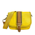 Burberry Grained Leather Messenger Bag in Yellow
