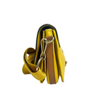 Burberry Grained Leather Messenger Bag in Yellow