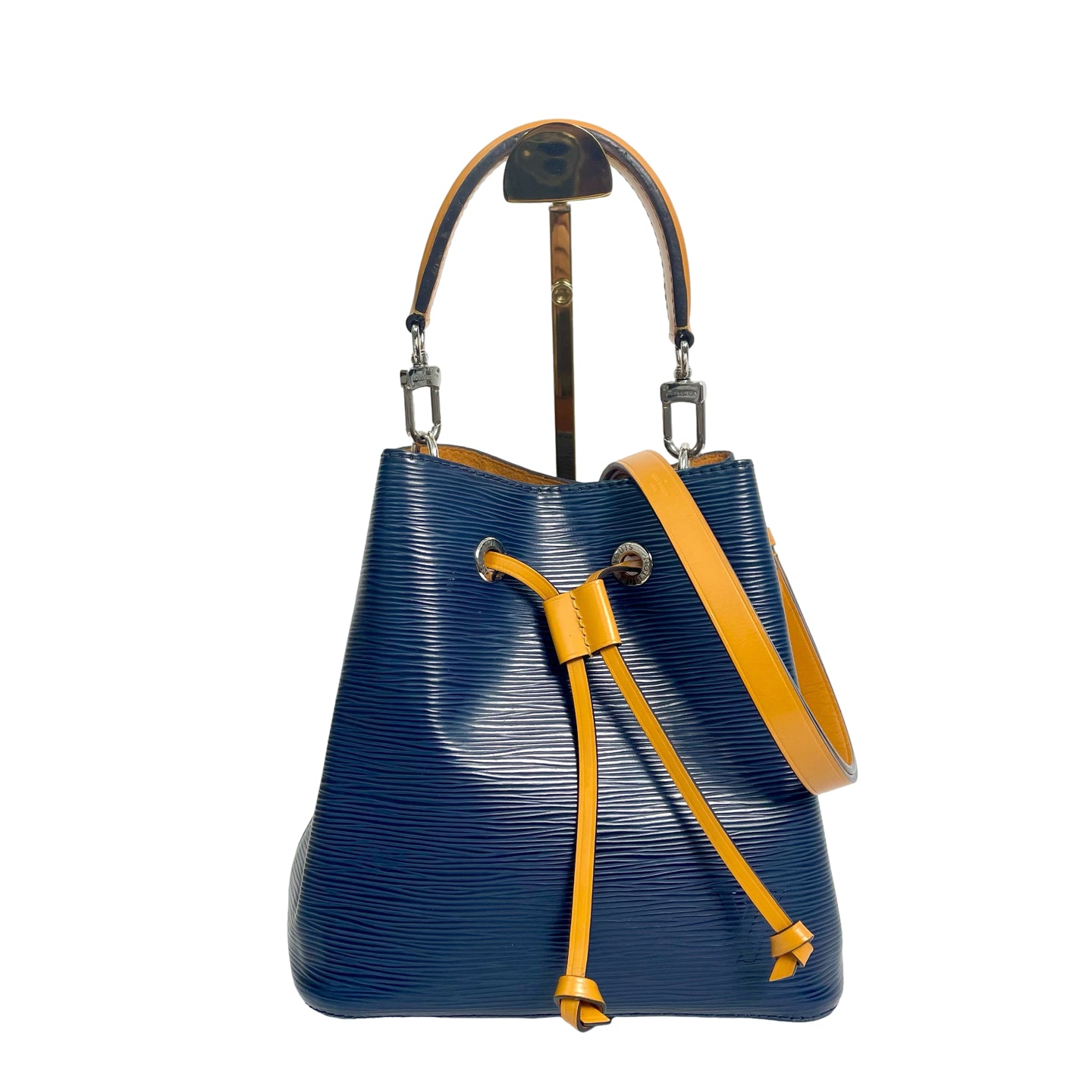LOUIS VUITTON NéoNoé BB in Epi Leather - Indigo Blue & Yellow