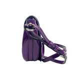 BURBERRY PRORSUM Luxury Patent Shoulder Bag | Designer Crossbody Bag - Purple
