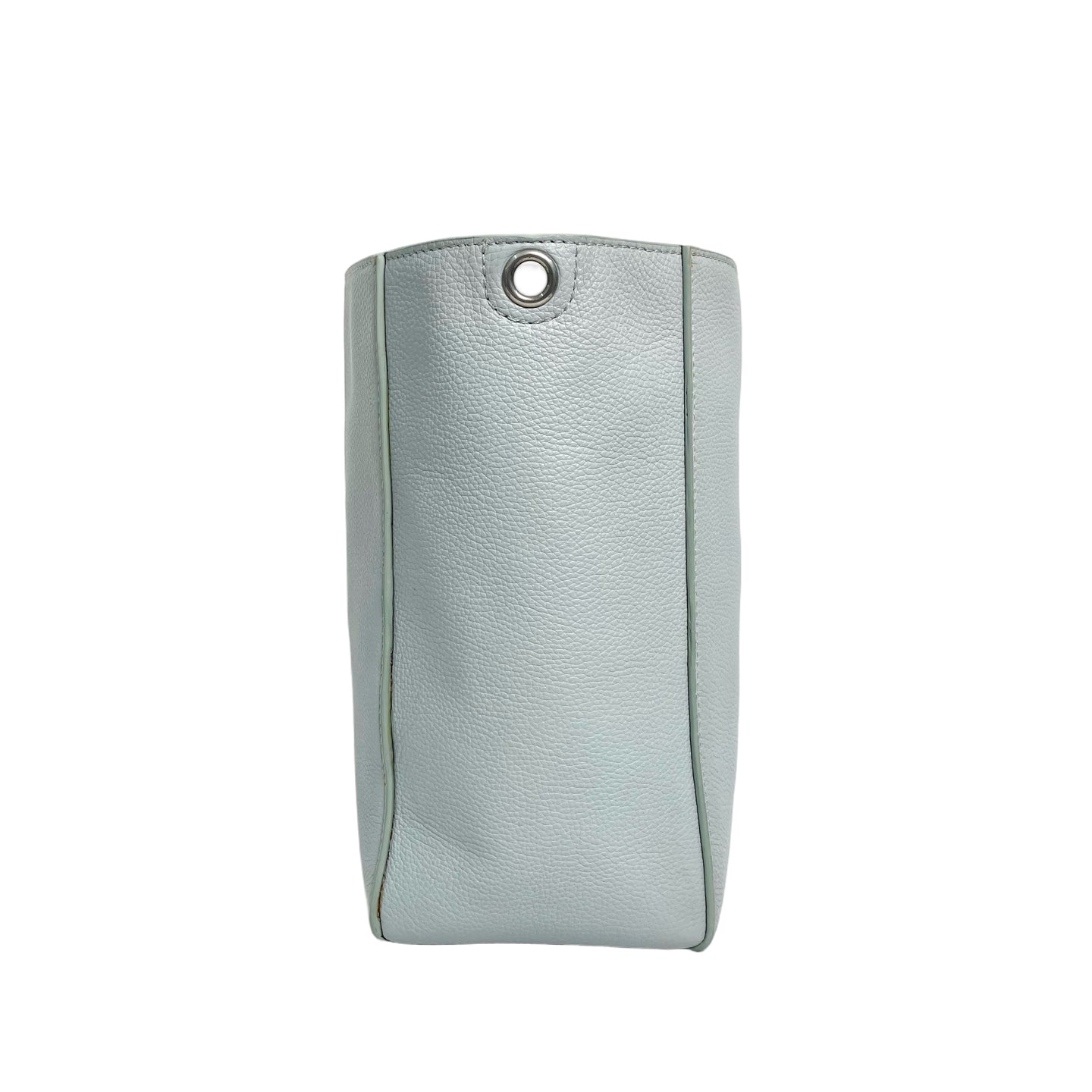 CELINE Sangle Small Bucket Bag in Pebbled Leather - Light Grey