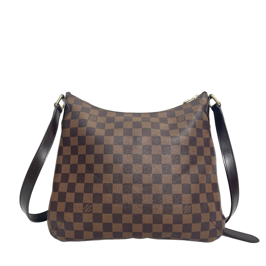 LOUIS VUITTON Vintage Bloomsbury Bag | Brown Check Canvas Messenger Bag