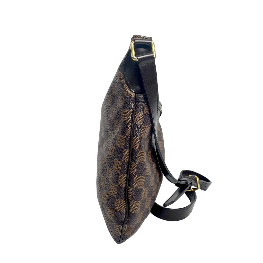 LOUIS VUITTON Vintage Bloomsbury Bag | Brown Check Canvas Messenger Bag