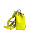 Christian Dior Pre-Owned Neon Yellow Lady Dior Flap Bag with Charms